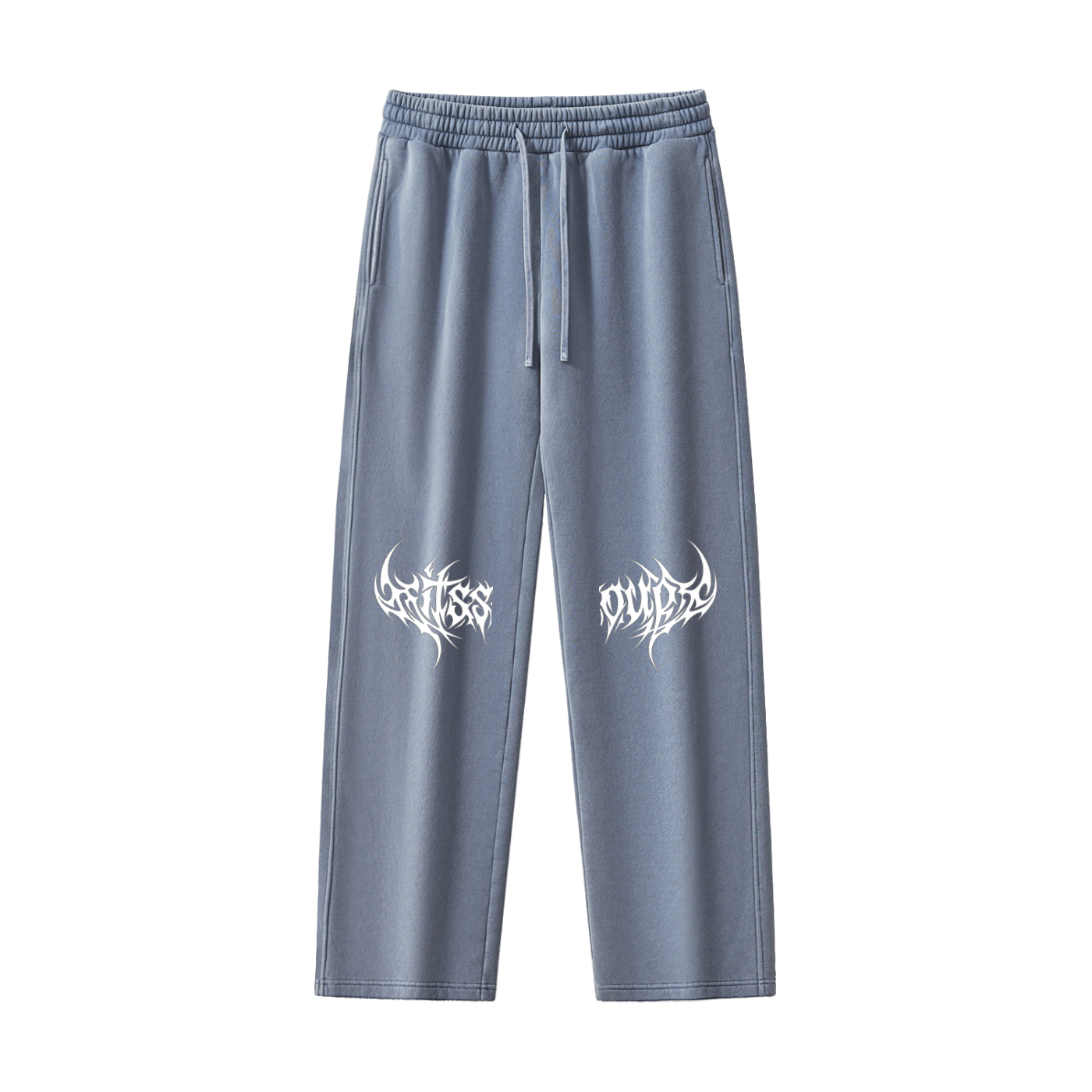 Frayed Enzyme Washed Fleece Sweatpants