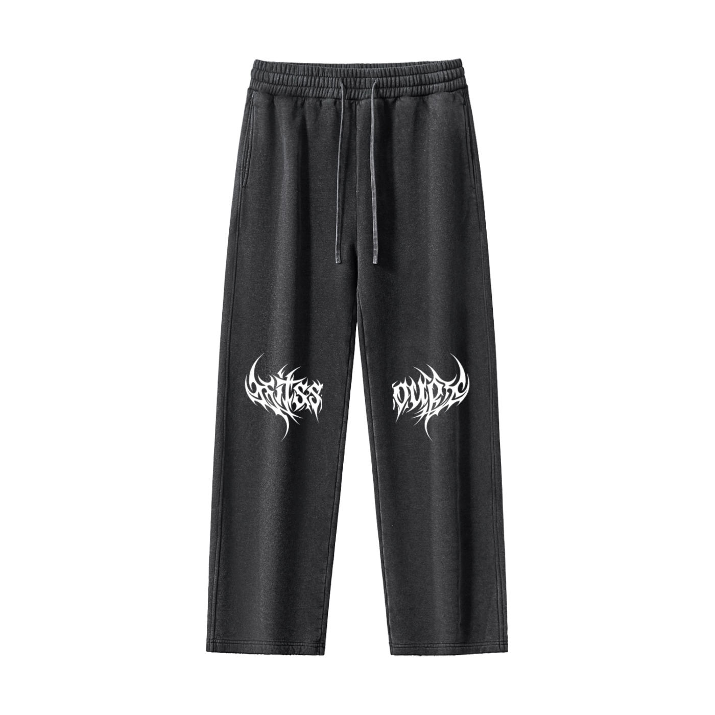 Frayed Enzyme Washed Fleece Sweatpants