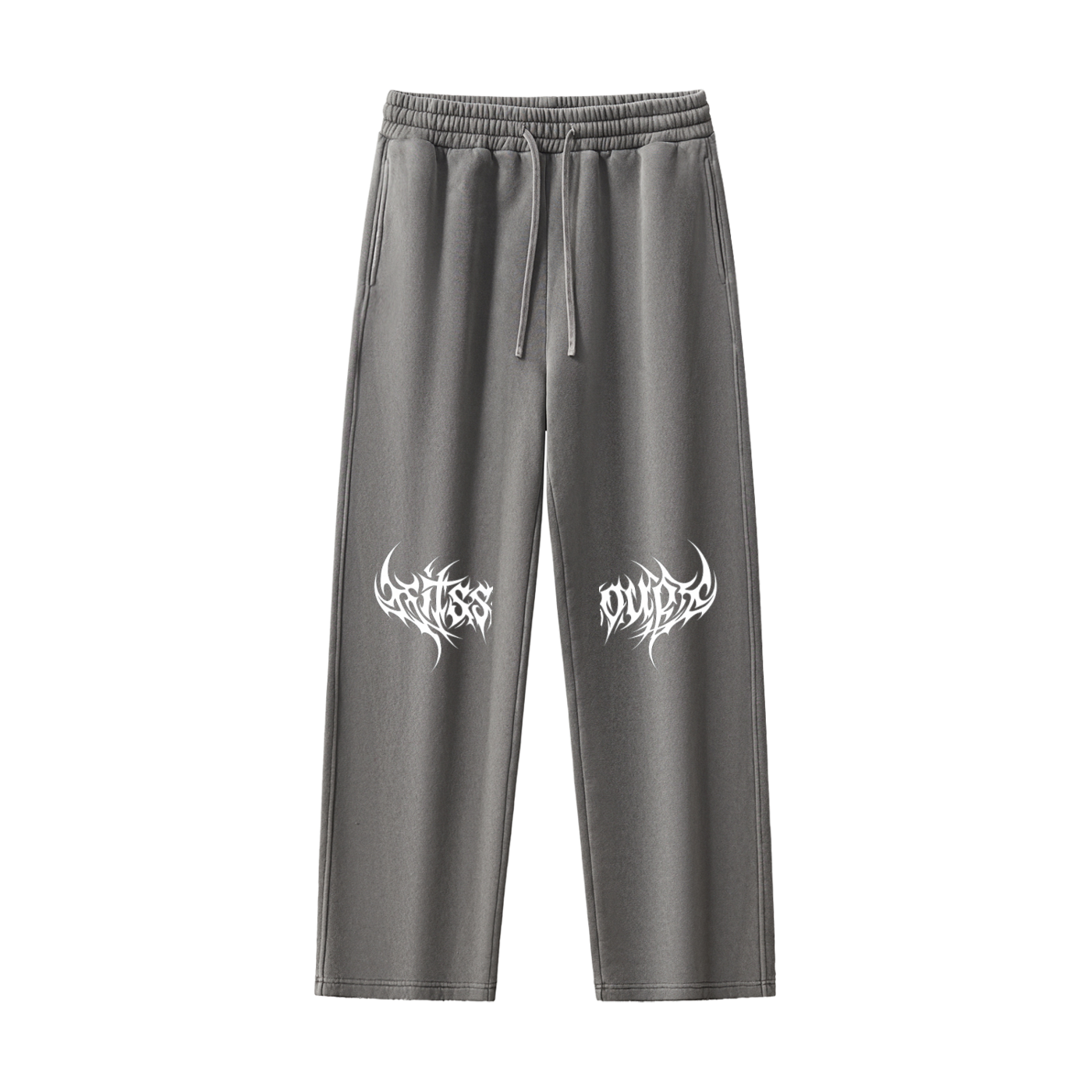Frayed Enzyme Washed Fleece Sweatpants