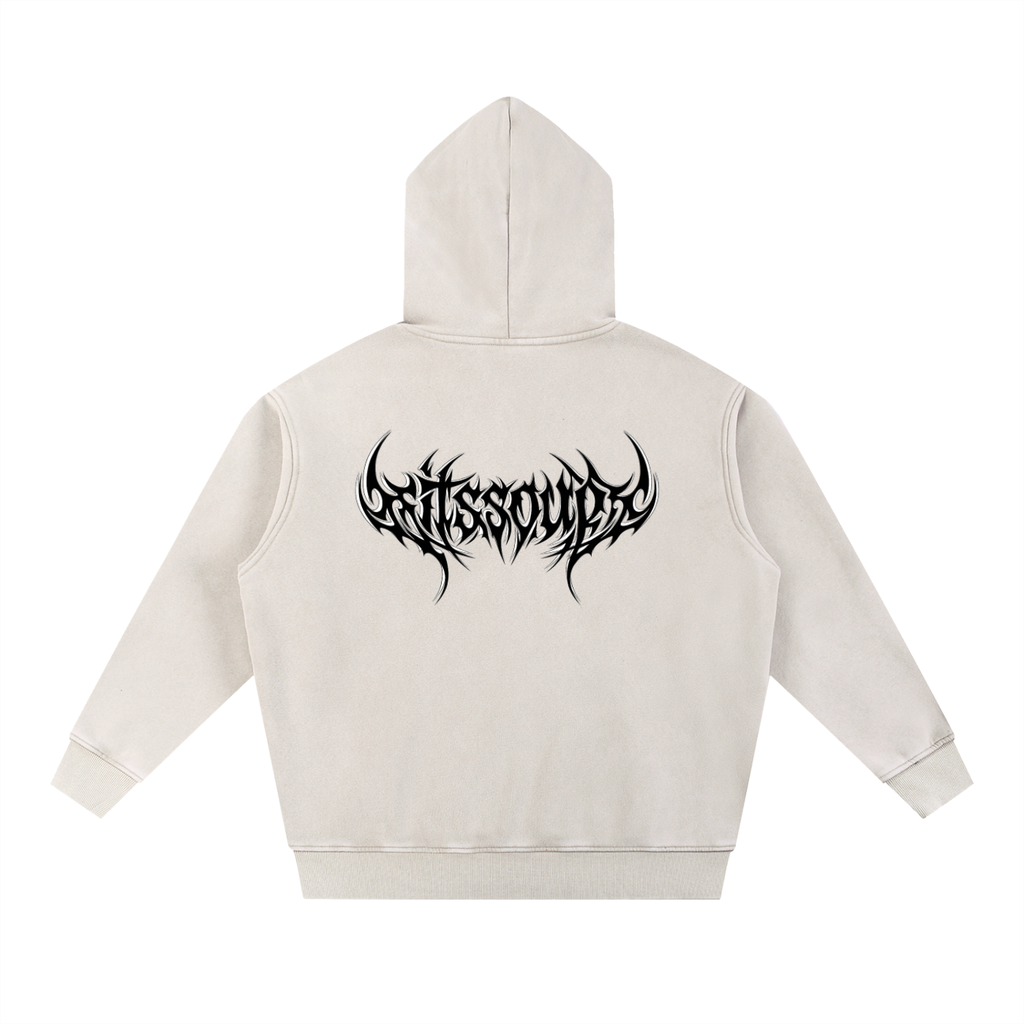 Kinda Heavy ahh hoodie (BACK logo only)